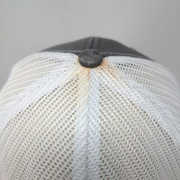 KW Snapback Mesh Back Trucker Hat Gray One Size Embroidered Richardson - Picture 6 of 10